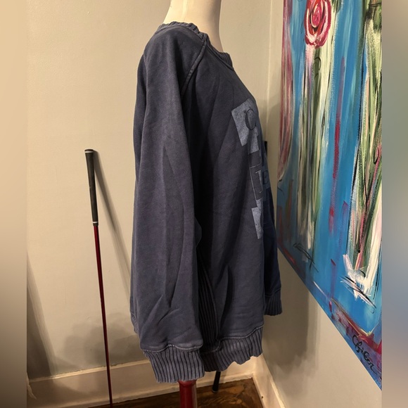 Aerie down to earth crewneck sweatshirt "checked out" oversized women's L - Picture 4 of 6